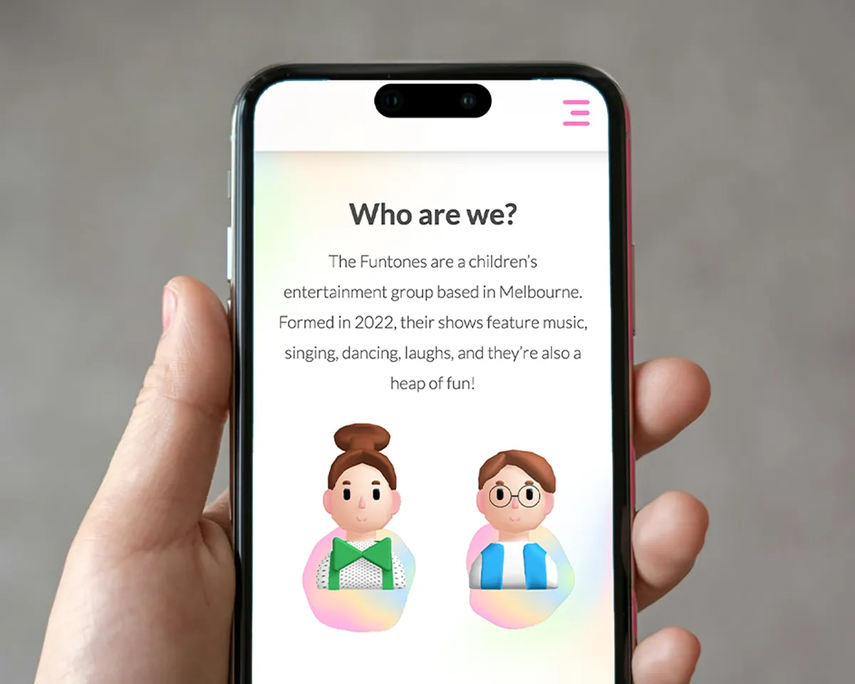 Image of the website being used by a user.